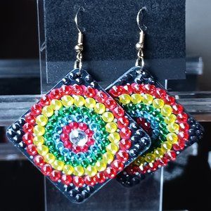 Handcrafted earrings mdiamond